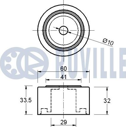 Ruville 540151 - Ohjainrulla, hammashihna inparts.fi