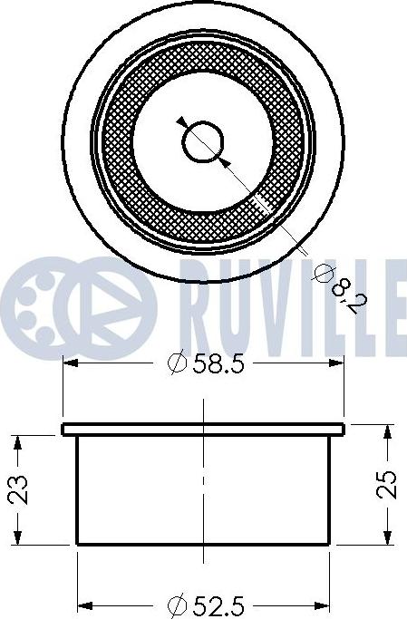 Ruville 540182 - Ohjainrulla, hammashihna inparts.fi