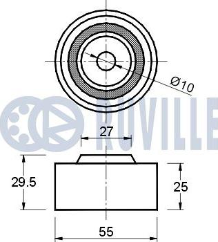 Ruville 540850 - Ohjainrulla, hammashihna inparts.fi