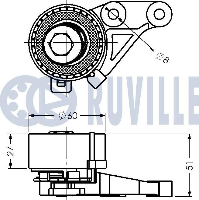 Ruville 540807 - Kiristysrulla, hammashihnat inparts.fi