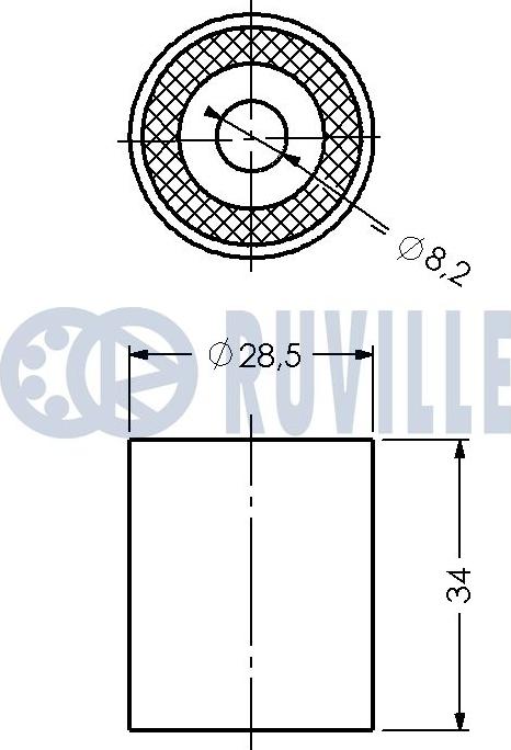 Ruville 540837 - Ohjainrulla, hammashihna inparts.fi