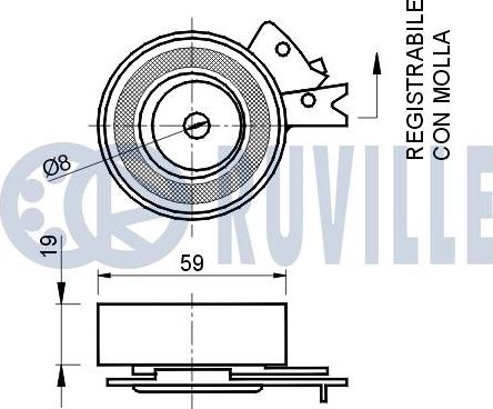 Ruville 540366 - Kiristysrulla, hammashihnat inparts.fi