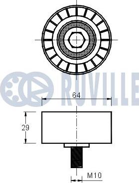 Ruville 540363 - Ohjainrulla, hammashihna inparts.fi