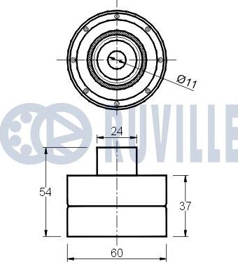 Ruville 540315 - Ohjainrulla, hammashihna inparts.fi