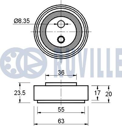 Ruville 540754 - Hihnankiristin, moniurahihna inparts.fi