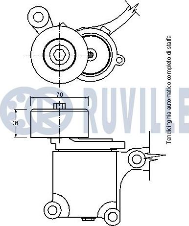 Ruville 541977 - Hihnankiristin, moniurahihna inparts.fi