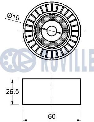 Ruville 541467 - Ohjainrulla, moniurahihna inparts.fi