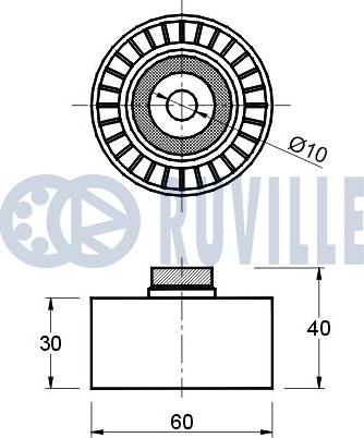 Ruville 541401 - Ohjainrulla, hammashihna inparts.fi