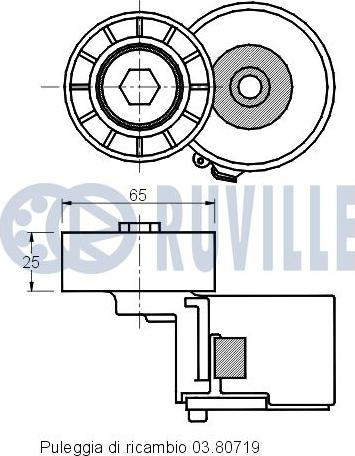 Ruville 541412 - Hihnankiristin, moniurahihna inparts.fi