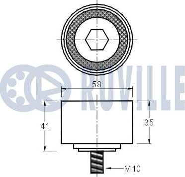 Ruville 541595 - Ohjainrulla, hammashihna inparts.fi