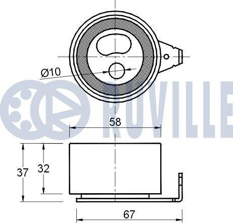 Ruville 541552 - Kiristysrulla, hammashihnat inparts.fi