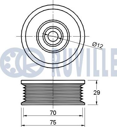 Ruville 541560 - Ohjainrulla, moniurahihna inparts.fi