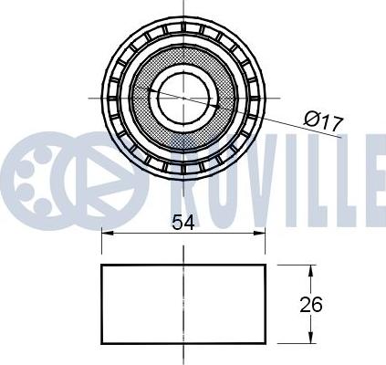 Ruville 541537 - Ohjainrulla, moniurahihna inparts.fi