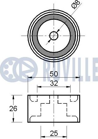 Ruville 541521 - Ohjainrulla, moniurahihna inparts.fi