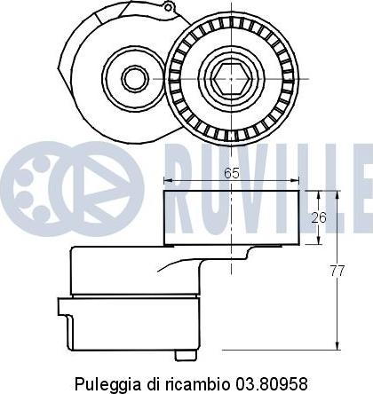 Ruville 541655 - Hihnankiristin, moniurahihna inparts.fi