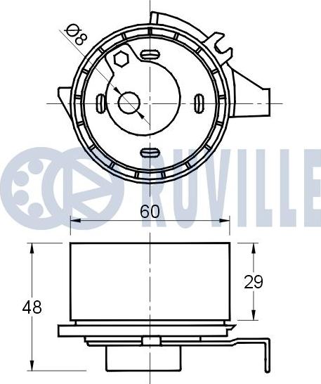 Ruville 541681 - Kiristysrulla, hammashihnat inparts.fi