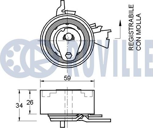 Ruville 541675 - Kiristysrulla, hammashihnat inparts.fi