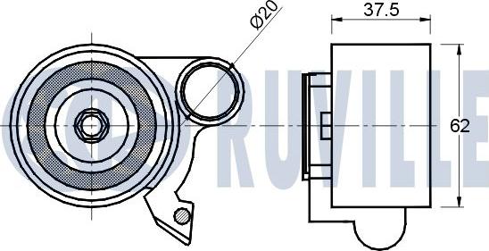 Ruville 541050 - Kiristysrulla, hammashihnat inparts.fi