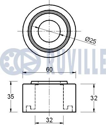 Ruville 541079 - Ohjainrulla, hammashihna inparts.fi