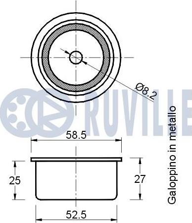 Ruville 541199 - Ohjainrulla, hammashihna inparts.fi