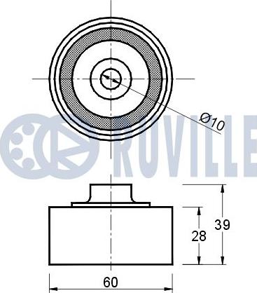 Ruville 541194 - Ohjainrulla, hammashihna inparts.fi