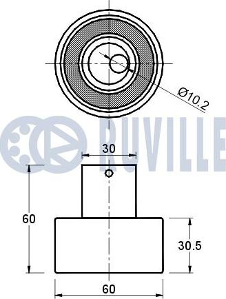 Ruville 541198 - Kiristysrulla, hammashihnat inparts.fi