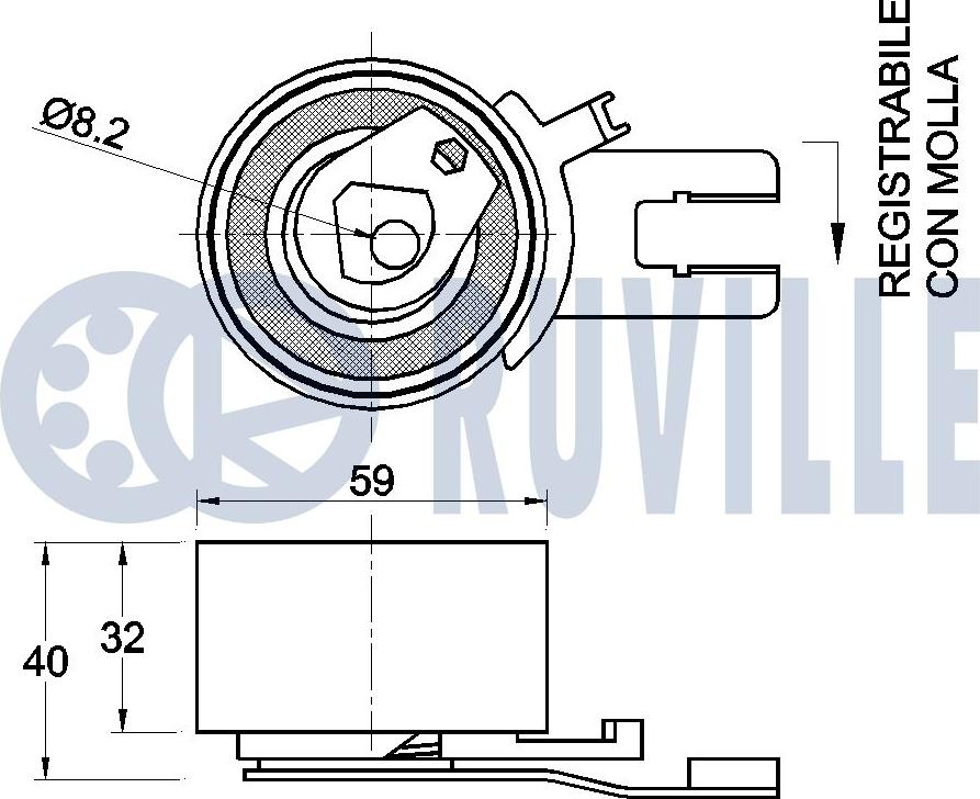 Ruville 541161 - Kiristysrulla, hammashihnat inparts.fi