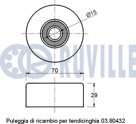 Ruville 541117 - Ohjainrulla, moniurahihna inparts.fi