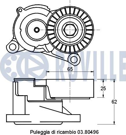 Ruville 541181 - Hihnankiristin, moniurahihna inparts.fi