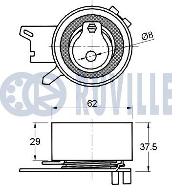 Ruville 541892 - Kiristysrulla, hammashihnat inparts.fi