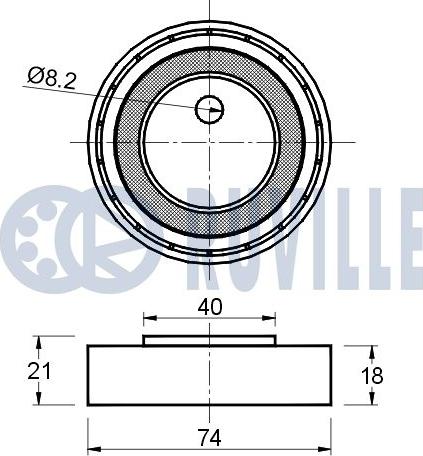 Ruville 541327 - Ohjainrulla, moniurahihna inparts.fi