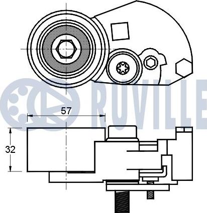 Ruville 541245 - Kiristysrulla, hammashihnat inparts.fi