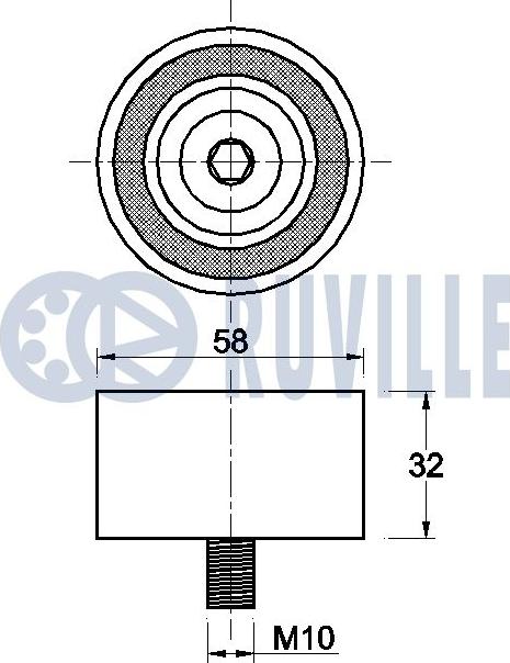 Ruville 541242 - Ohjainrulla, hammashihna inparts.fi