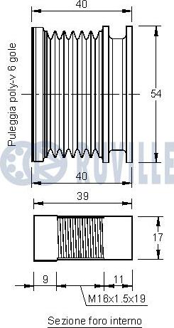 Ruville 541707 - Hihnapyörä, laturi inparts.fi