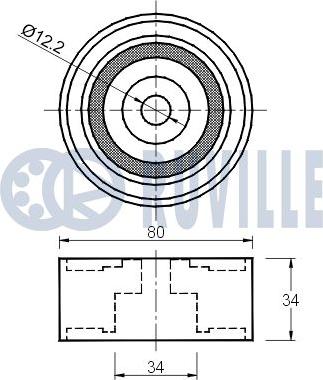 Ruville 541715 - Ohjainrulla, hammashihna inparts.fi