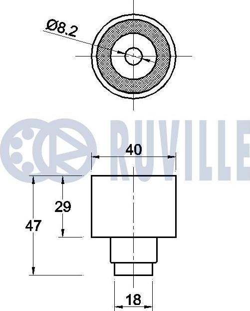 Ruville 542415 - Ohjainrulla, hammashihna inparts.fi