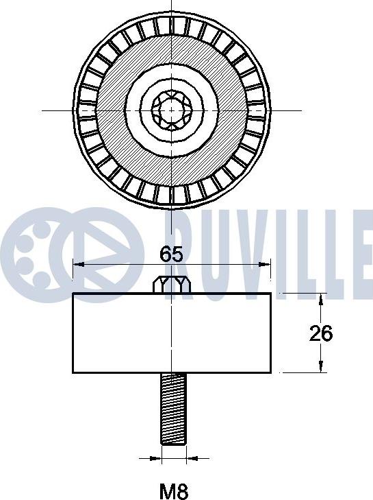 Ruville 542482 - Ohjainrulla, moniurahihna inparts.fi