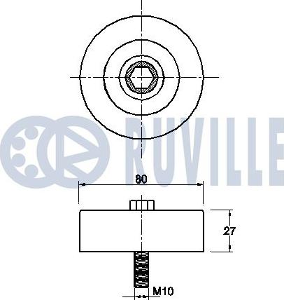 Ruville 542434 - Ohjainrulla, moniurahihna inparts.fi