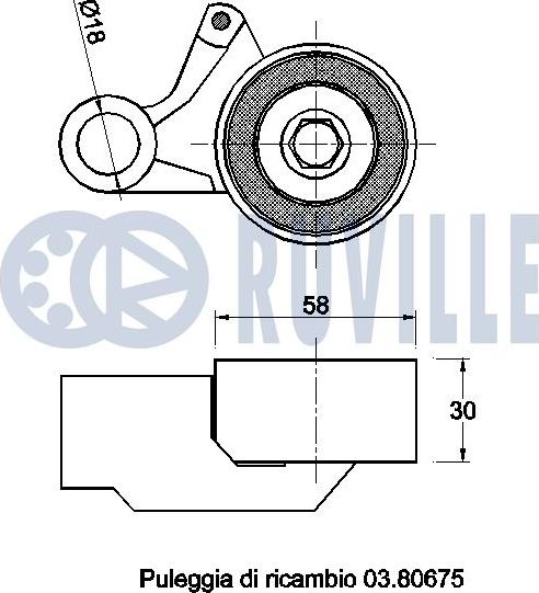 Ruville 542553 - Kiristysrulla, hammashihnat inparts.fi