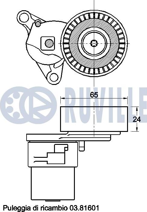 Ruville 542529 - Hihnankiristin, moniurahihna inparts.fi