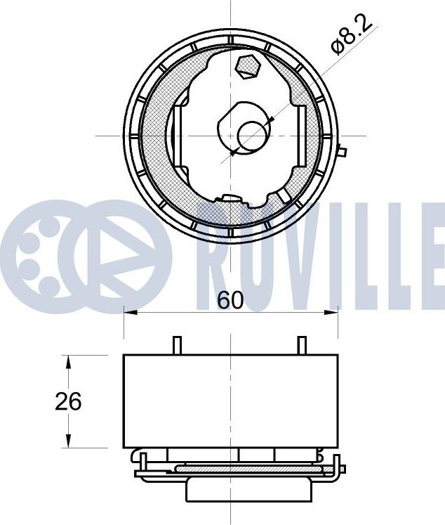 Ruville 542646 - Kiristysrulla, hammashihnat inparts.fi