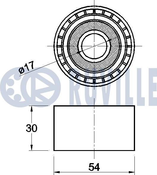 Ruville 542069 - Ohjainrulla, moniurahihna inparts.fi