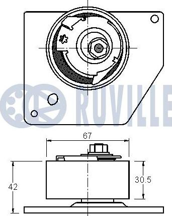 Ruville 542217 - Kiristysrulla, hammashihnat inparts.fi