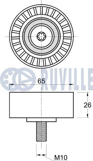 Ruville 542794 - Ohjainrulla, moniurahihna inparts.fi