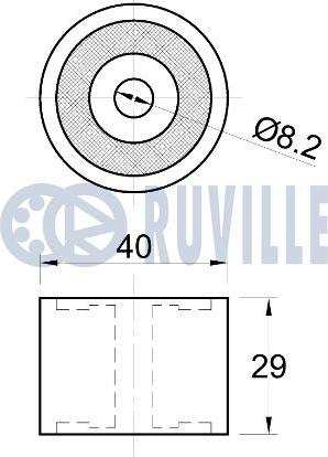 Ruville 542776 - Ohjainrulla, hammashihna inparts.fi