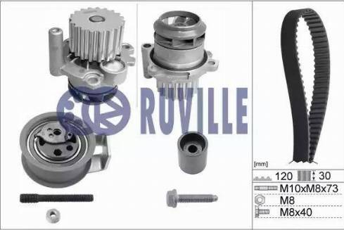 Ruville 55494701 - Vesipumppu + jakohihnasarja inparts.fi