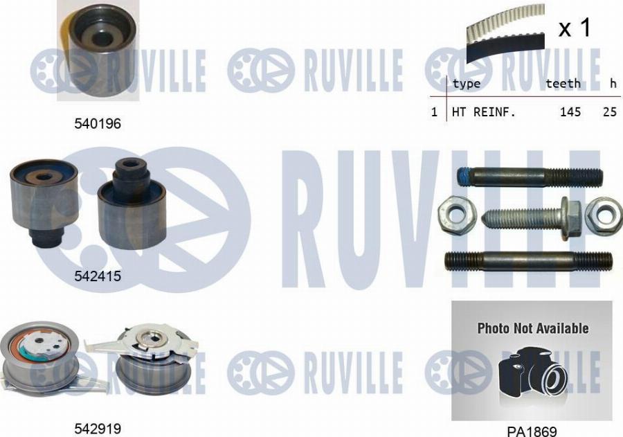 Ruville 5504983 - Vesipumppu + jakohihnasarja inparts.fi