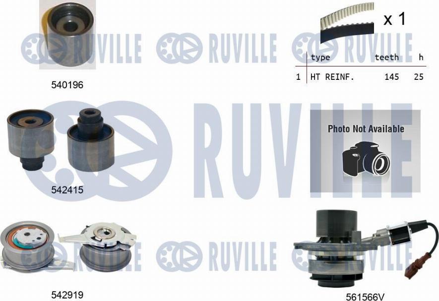 Ruville 5504982 - Vesipumppu + jakohihnasarja inparts.fi