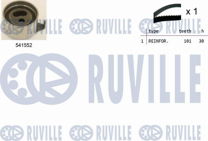 Ruville 550428 - Hammashihnasarja inparts.fi