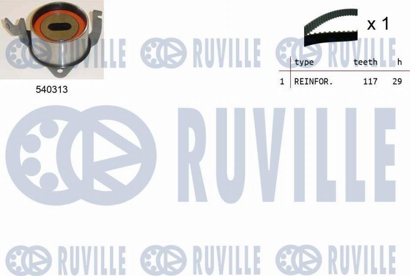 Ruville 550473 - Hammashihnasarja inparts.fi